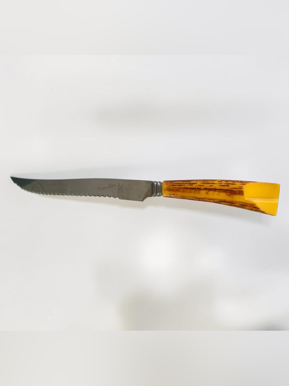 Vintage Pierre Alain Faux Antler Steak Knife Canada MCM Country Cottage